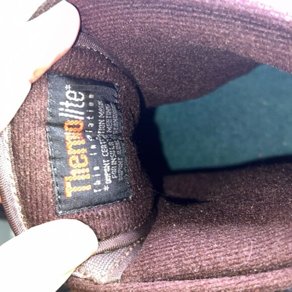 Women's Original Sporto Navy/ Leather Thermolite Insulated Duck Boots Sz 11 GS5 - Picture 7 of 8